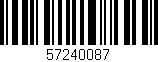 Código de barras (EAN, GTIN, SKU, ISBN): '57240087'