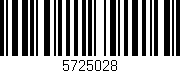 Código de barras (EAN, GTIN, SKU, ISBN): '5725028'