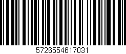 Código de barras (EAN, GTIN, SKU, ISBN): '5726554617031'