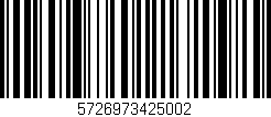 Código de barras (EAN, GTIN, SKU, ISBN): '5726973425002'