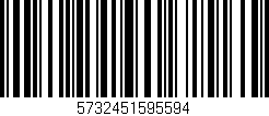 Código de barras (EAN, GTIN, SKU, ISBN): '5732451595594'