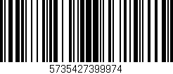 Código de barras (EAN, GTIN, SKU, ISBN): '5735427399974'