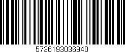 Código de barras (EAN, GTIN, SKU, ISBN): '5736193036940'