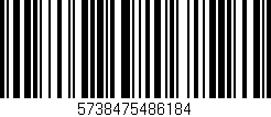Código de barras (EAN, GTIN, SKU, ISBN): '5738475486184'