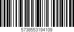 Código de barras (EAN, GTIN, SKU, ISBN): '5738553194109'