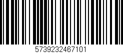 Código de barras (EAN, GTIN, SKU, ISBN): '5739232467101'