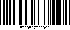 Código de barras (EAN, GTIN, SKU, ISBN): '5739527028093'
