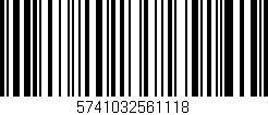 Código de barras (EAN, GTIN, SKU, ISBN): '5741032561118'