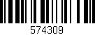 Código de barras (EAN, GTIN, SKU, ISBN): '574309'