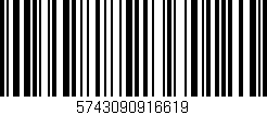 Código de barras (EAN, GTIN, SKU, ISBN): '5743090916619'