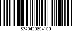Código de barras (EAN, GTIN, SKU, ISBN): '5743428694189'