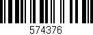 Código de barras (EAN, GTIN, SKU, ISBN): '574376'
