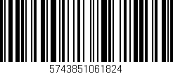 Código de barras (EAN, GTIN, SKU, ISBN): '5743851061824'