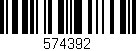 Código de barras (EAN, GTIN, SKU, ISBN): '574392'
