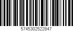 Código de barras (EAN, GTIN, SKU, ISBN): '5745302522847'