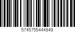 Código de barras (EAN, GTIN, SKU, ISBN): '5745755444949'