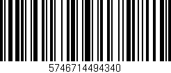 Código de barras (EAN, GTIN, SKU, ISBN): '5746714494340'