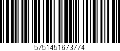 Código de barras (EAN, GTIN, SKU, ISBN): '5751451673774'