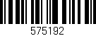 Código de barras (EAN, GTIN, SKU, ISBN): '575192'