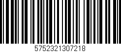 Código de barras (EAN, GTIN, SKU, ISBN): '5752321307218'