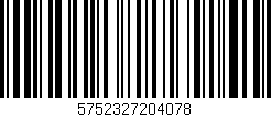 Código de barras (EAN, GTIN, SKU, ISBN): '5752327204078'