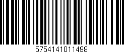 Código de barras (EAN, GTIN, SKU, ISBN): '5754141011498'