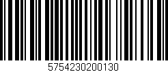 Código de barras (EAN, GTIN, SKU, ISBN): '5754230200130'