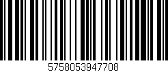 Código de barras (EAN, GTIN, SKU, ISBN): '5758053947708'