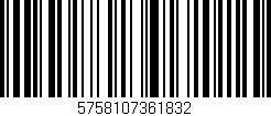 Código de barras (EAN, GTIN, SKU, ISBN): '5758107361832'