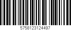 Código de barras (EAN, GTIN, SKU, ISBN): '5758123124497'