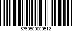 Código de barras (EAN, GTIN, SKU, ISBN): '5758588808512'