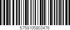 Código de barras (EAN, GTIN, SKU, ISBN): '5759105803478'