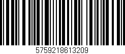 Código de barras (EAN, GTIN, SKU, ISBN): '5759218613209'