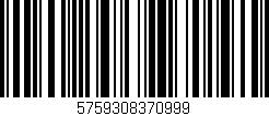 Código de barras (EAN, GTIN, SKU, ISBN): '5759308370999'
