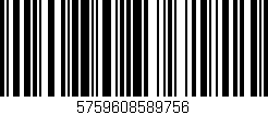 Código de barras (EAN, GTIN, SKU, ISBN): '5759608589756'