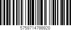 Código de barras (EAN, GTIN, SKU, ISBN): '5759714788920'