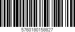 Código de barras (EAN, GTIN, SKU, ISBN): '5760180158827'