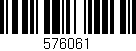 Código de barras (EAN, GTIN, SKU, ISBN): '576061'