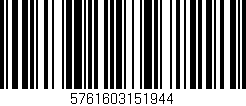 Código de barras (EAN, GTIN, SKU, ISBN): '5761603151944'