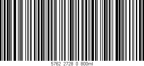 Código de barras (EAN, GTIN, SKU, ISBN): '5762_2728_0_800ml'