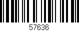 Código de barras (EAN, GTIN, SKU, ISBN): '57636'