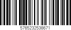 Código de barras (EAN, GTIN, SKU, ISBN): '5765232538671'
