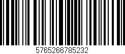 Código de barras (EAN, GTIN, SKU, ISBN): '5765266785232'