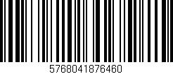 Código de barras (EAN, GTIN, SKU, ISBN): '5768041876460'
