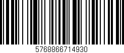Código de barras (EAN, GTIN, SKU, ISBN): '5768866714930'