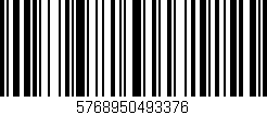 Código de barras (EAN, GTIN, SKU, ISBN): '5768950493376'