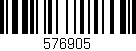 Código de barras (EAN, GTIN, SKU, ISBN): '576905'