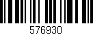 Código de barras (EAN, GTIN, SKU, ISBN): '576930'