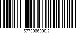 Código de barras (EAN, GTIN, SKU, ISBN): '5770366008.21'