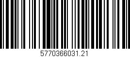 Código de barras (EAN, GTIN, SKU, ISBN): '5770366031.21'